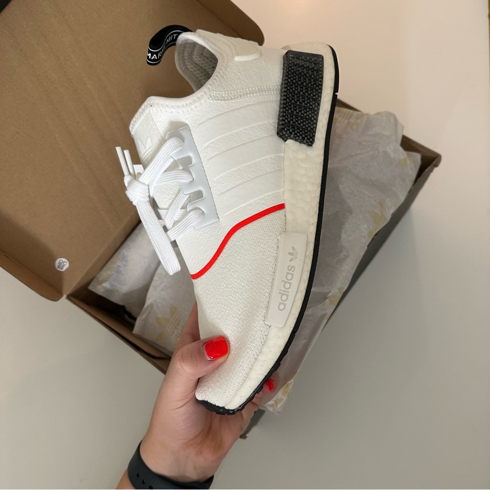 adidas White and Red Sneakers